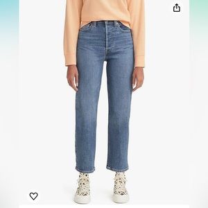 Levi's Women's Ribcage Straight Ankle Jeans, Summer, Size 27